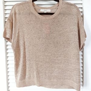 NWT LOFT Rose Gold Dolman Sweater Tee